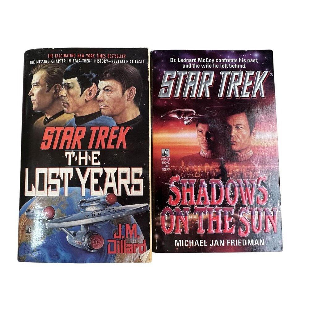 Star Trek Books The Original Series The Lost Years & Shadows on the Sun PB